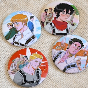 AOT season 4 button badges