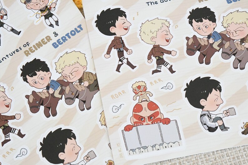 Reiner Sticker The Adventures of Reibert - Stickers Sheet - Etsy