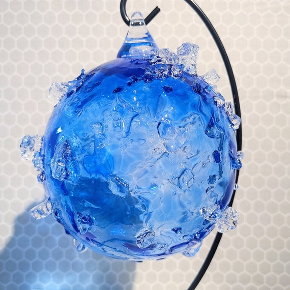 Handmade Glass Water Collector for Bees - Save the Bees - Eco-Friendly Garden Decor - Unique Bumpy Texture