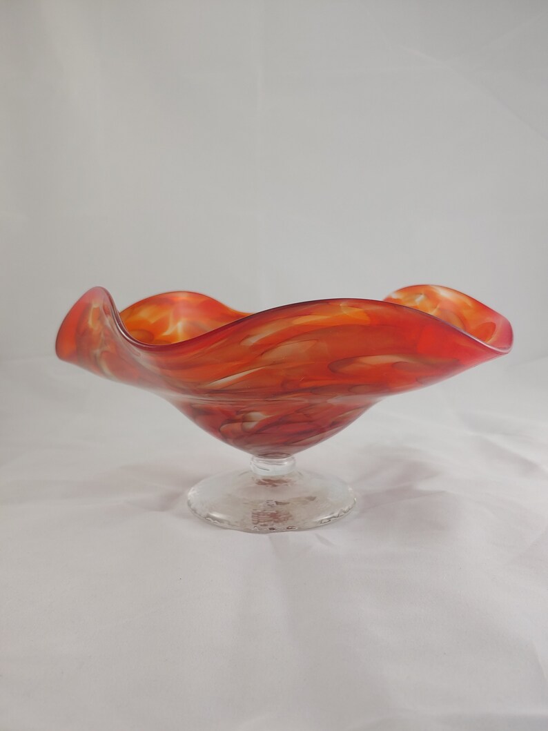 Red Swirl Bowl