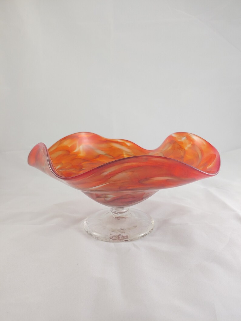 Red Swirl Bowl