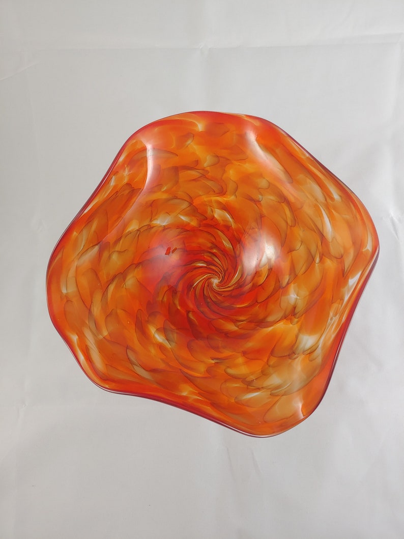 Red Swirl Bowl