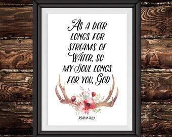 Psalm 42 1 | Etsy