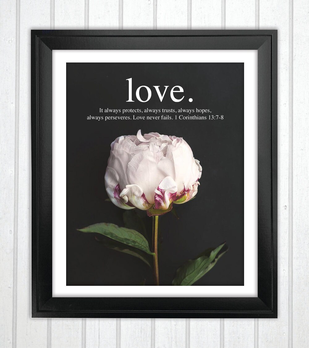 INSTANT DOWNLOAD Bible Verse Printable Scripture Print Christian Wall ...