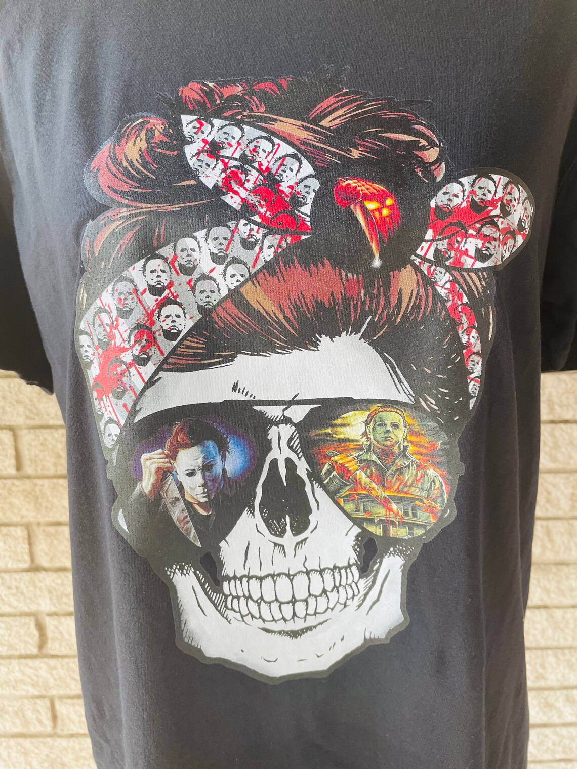 Michael Myers Mom Skull Halloween T Shirt Etsy