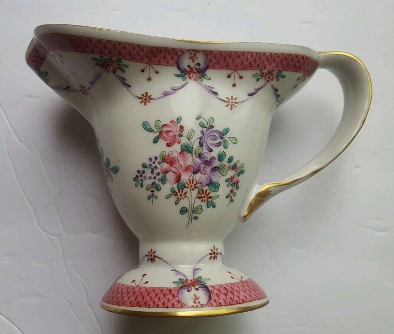 Porcelaine De Paris Footed Gravy Sauce Boat France Vincent Dubois