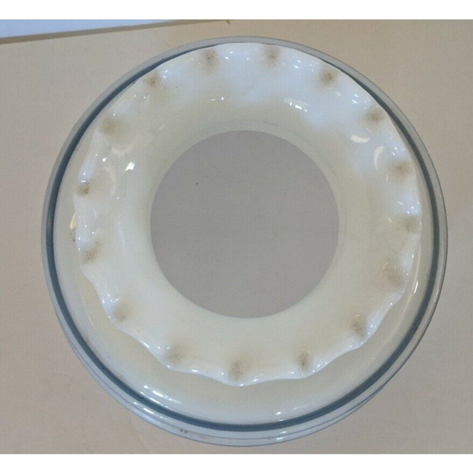 Vintage Quoizel Replacement Glass Lamp Shade Blue Gray Floral Etsy