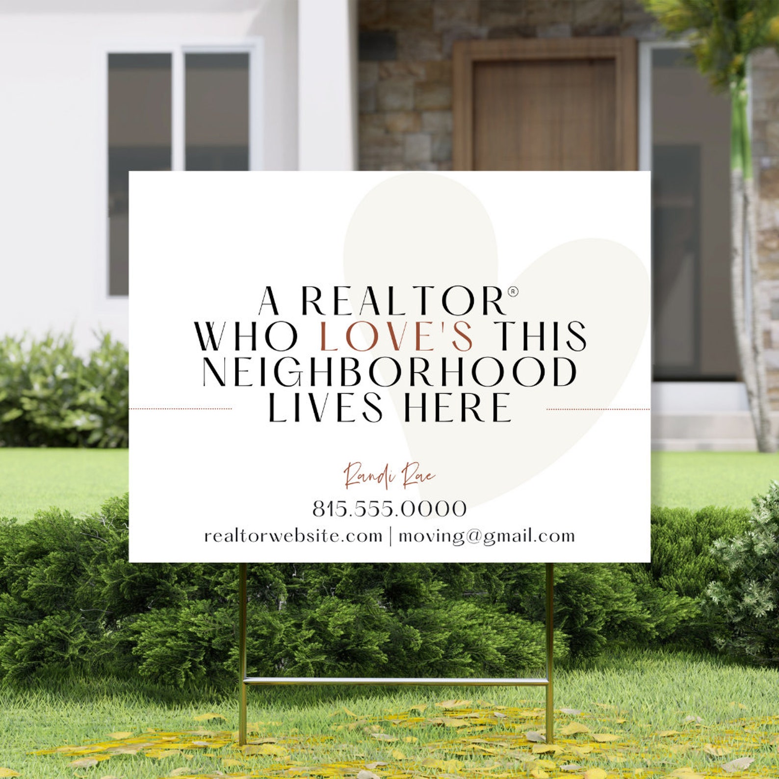 Neighborhood Real Estate Sign Realtor Marketing Real Etsy