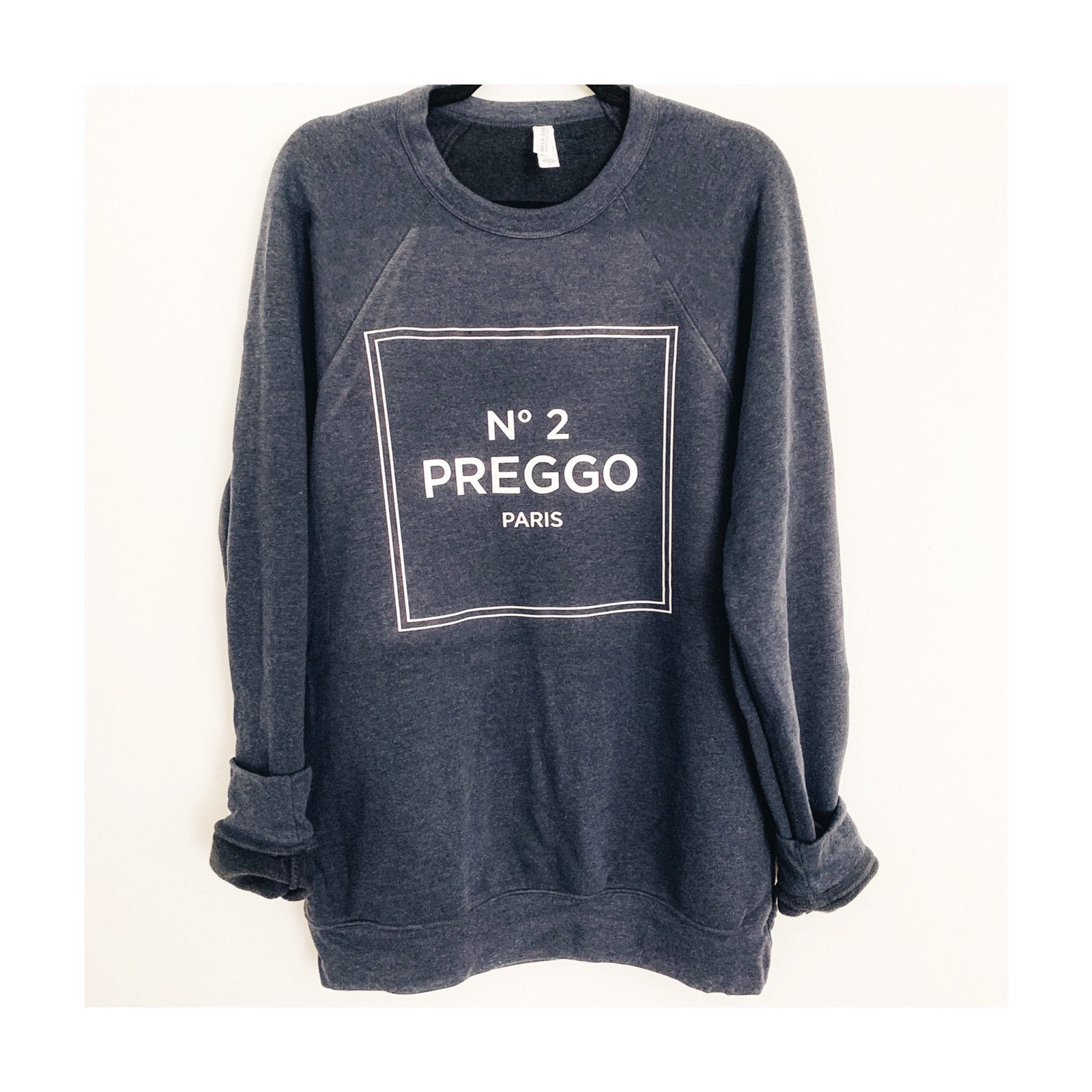 PREGGO Chanel Sweatshirt Pregnant Pregnancy Sweatshirt | Etsy