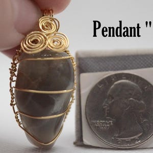 Black Moonstone Pendant Pendant C