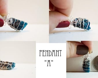 Blue Apatite Pendant