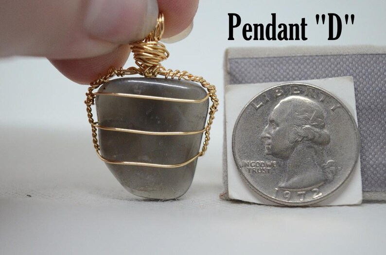 Black Moonstone Pendant Pendant D