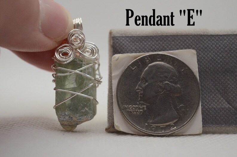 Green Kyanite Pendant Pendant E