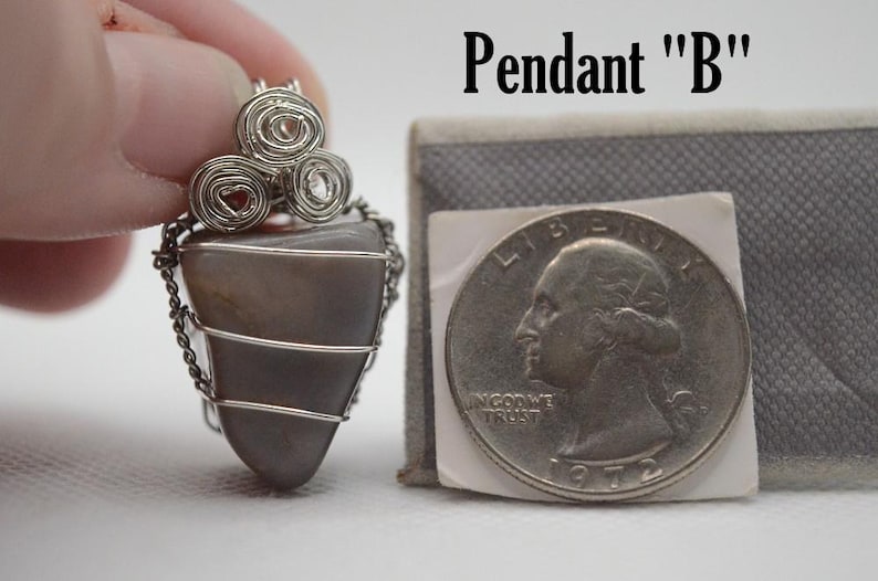 Black Moonstone Pendant Pendant B