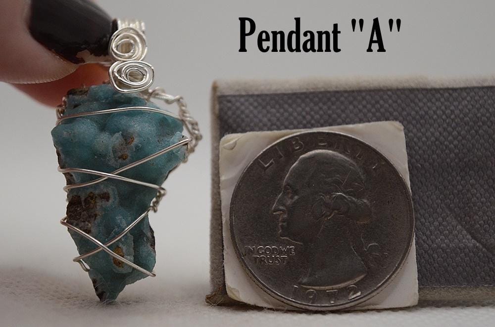 Hemimorphite Pendant