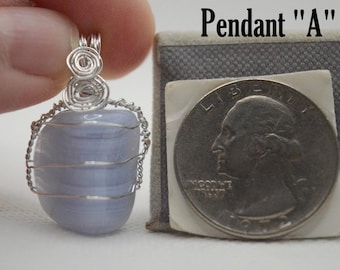 Blue Lace Agate Pendant