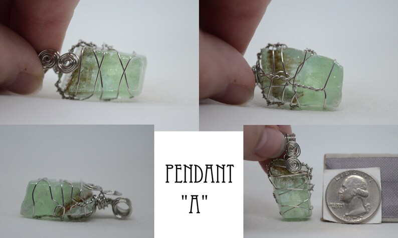 Green Calcite Pendant