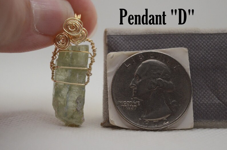 Green Kyanite Pendant Pendant D