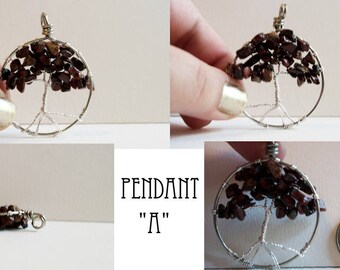 Rainbow Jasper Tree of Life Pendant
