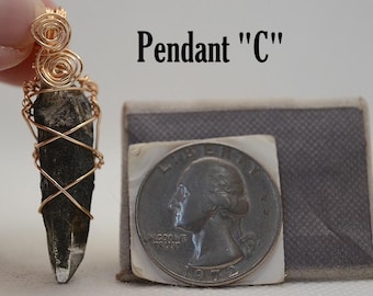 Chlorite in Quartz Pendant