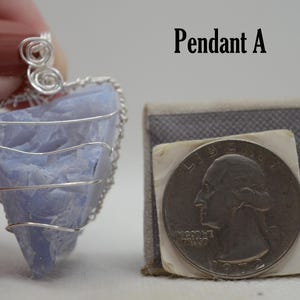 Blue Chalcedony Pendant