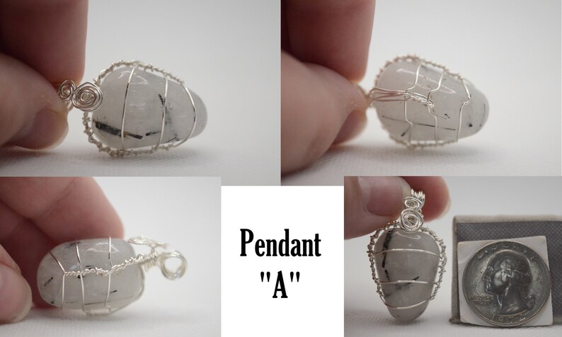 Tourmalinated Quartz Pendant image 1