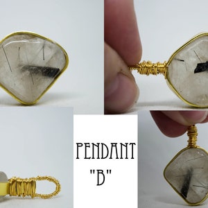 Tourmalinated Quartz Pendant image 2