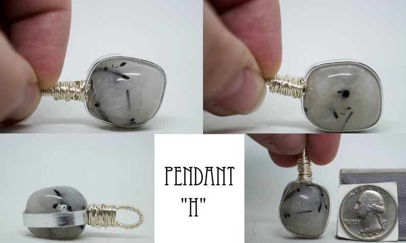 Tourmalinated Quartz Pendant image 8