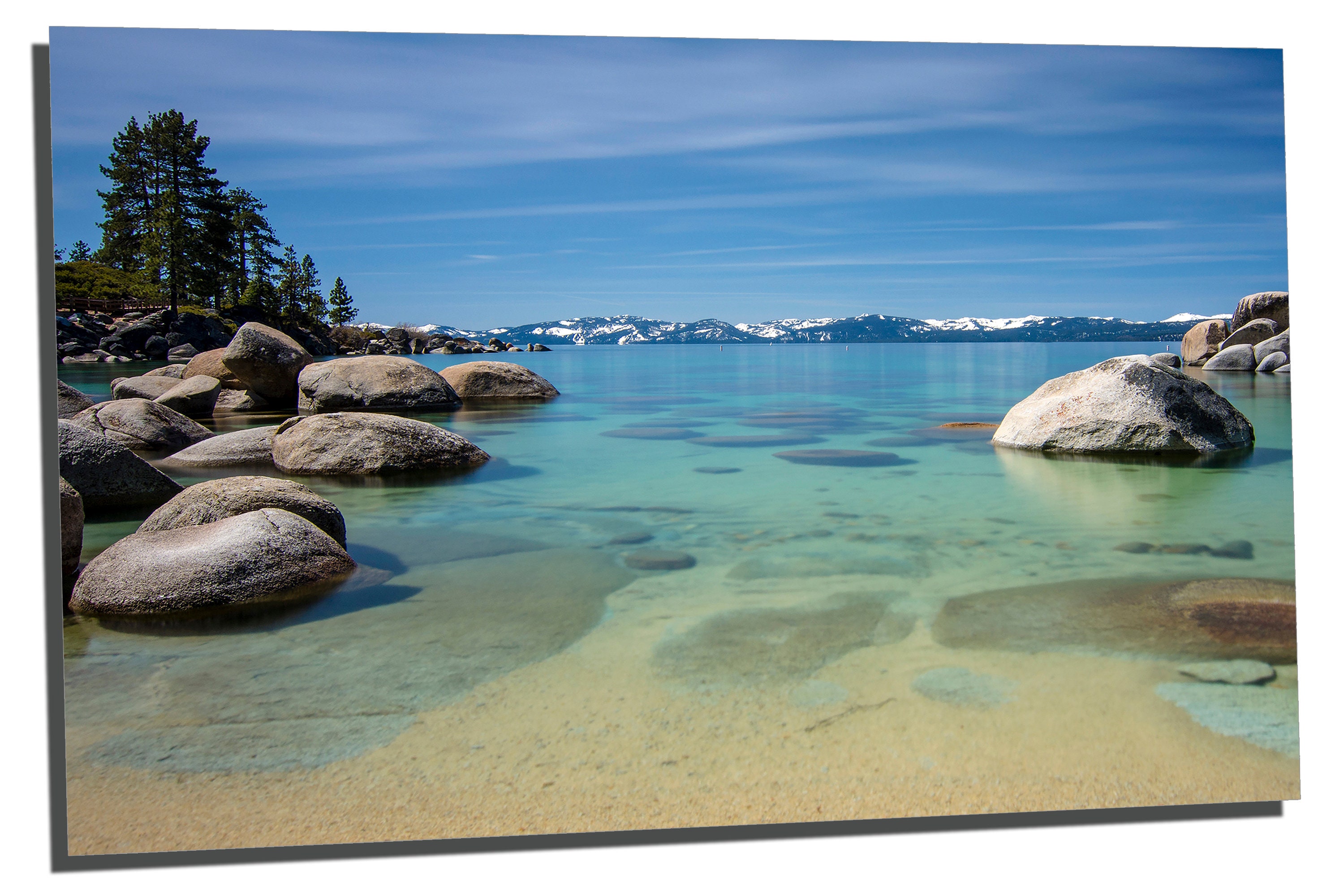 Metal Prints Sand Harbor Lake Tahoe Wall Art 3 Panel Etsy