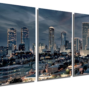 Metal Print - Fort Worth Texas Wall Art dramatic effect. Fort Worth Skyline Fort Worth Wall Art Print-Metal wall art HD aluminum print decor