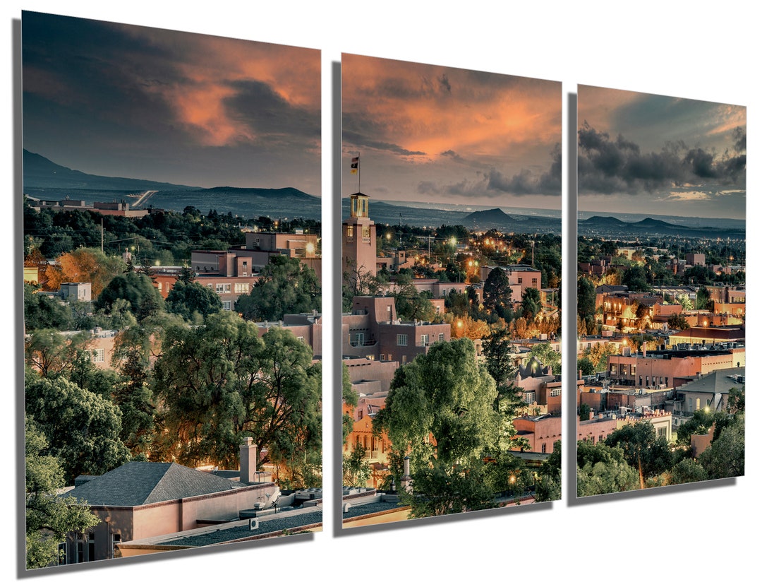 Metal Print Santa Fe Wall Art With Dramatic Effect. Santa Fe NM, New
