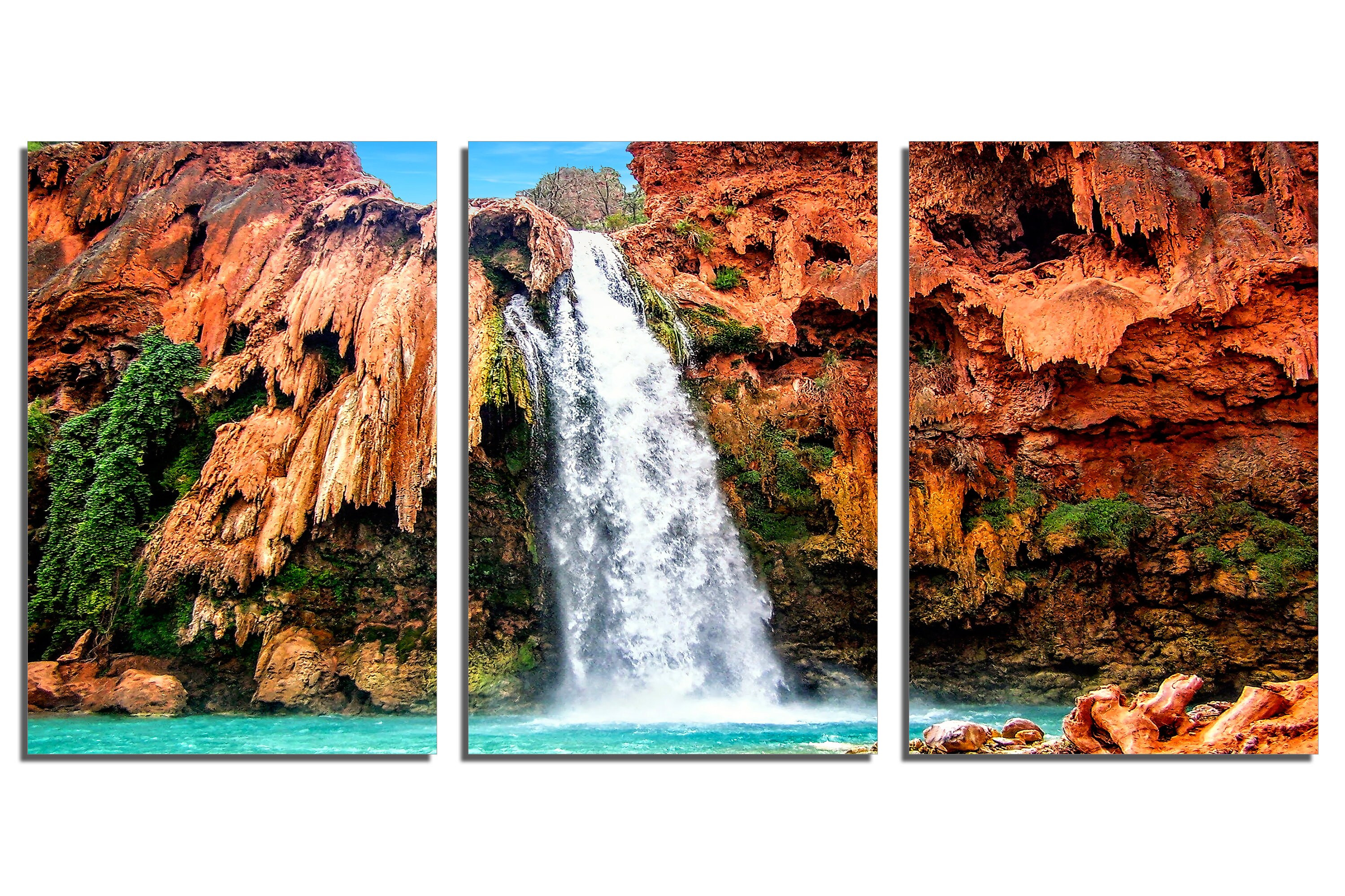 Metal Print - Havasu Falls Wall Art. Waterfall at Havasupai