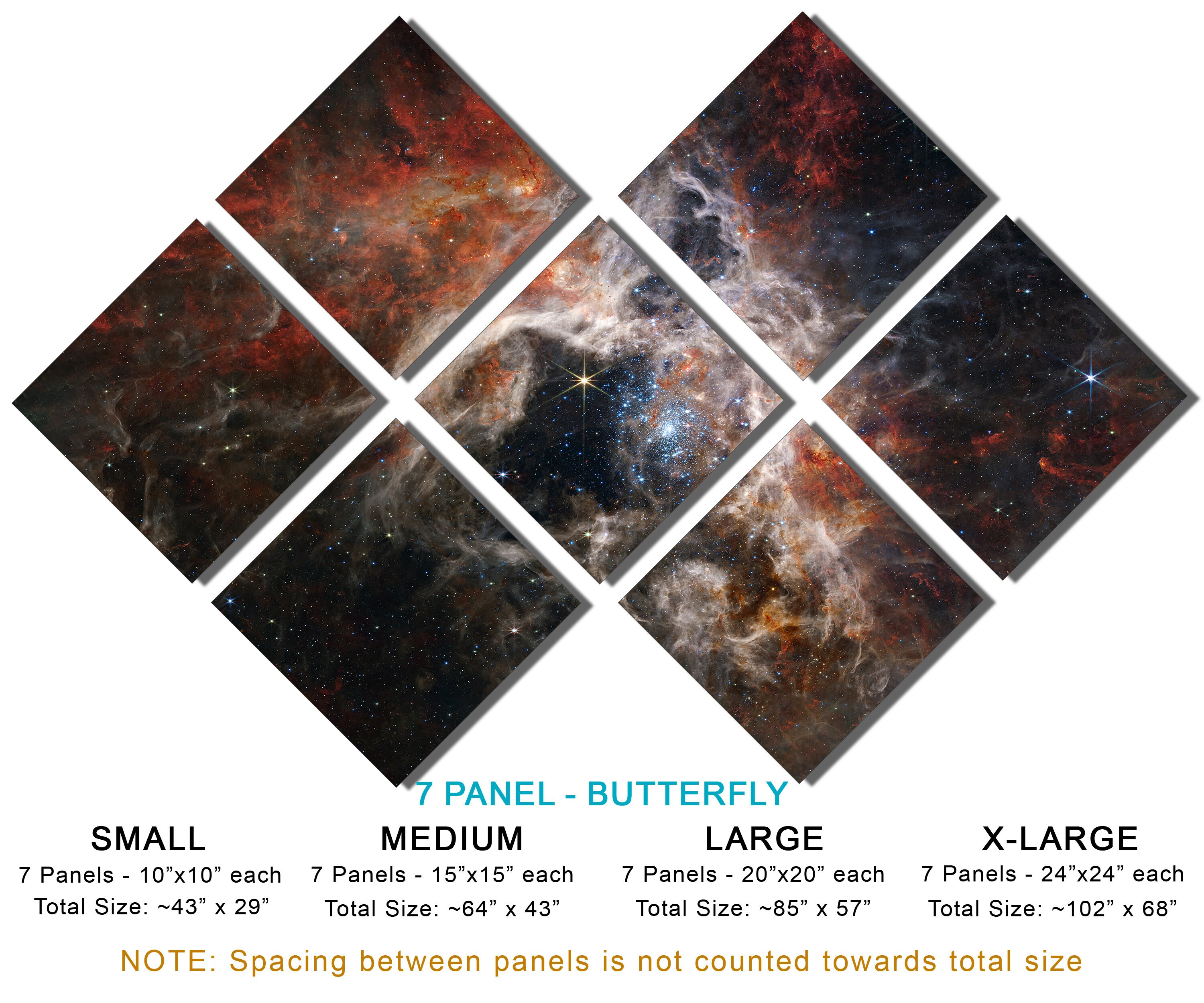 Metal Print - Tarantula Nebula Wall Art NASA James Webb Space Telescope ...