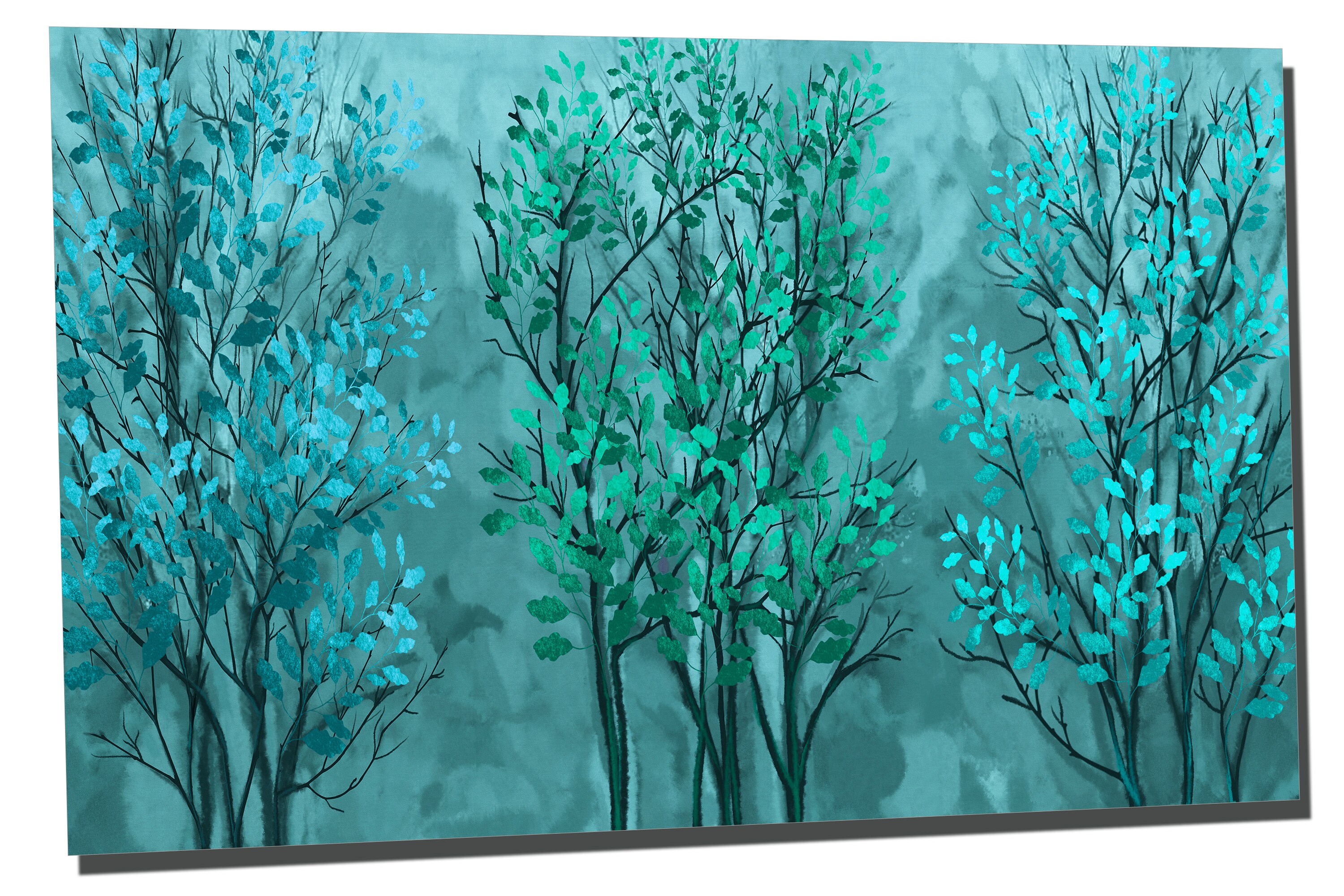 home-living-home-decor-botanical-trees-wall-art-metal-print-dark-aqua