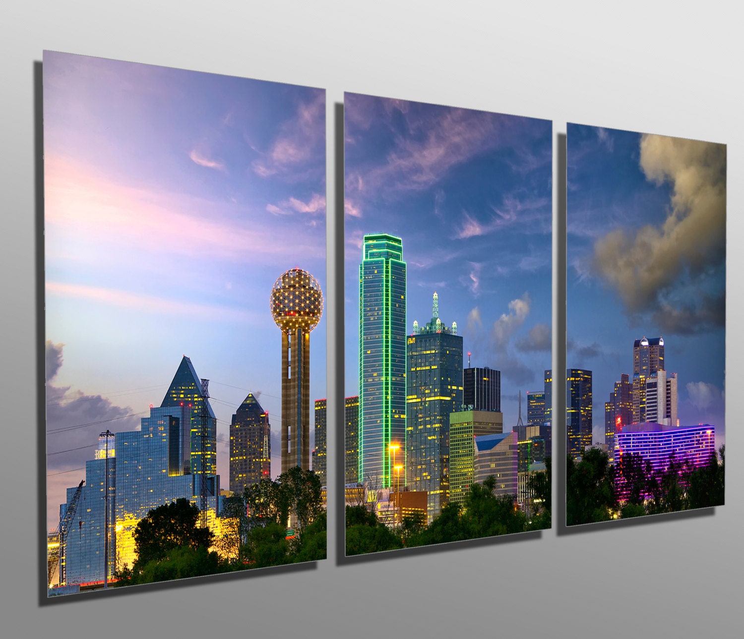 I Dallas At Dusk Art Print Home Decor Wall Art Poster