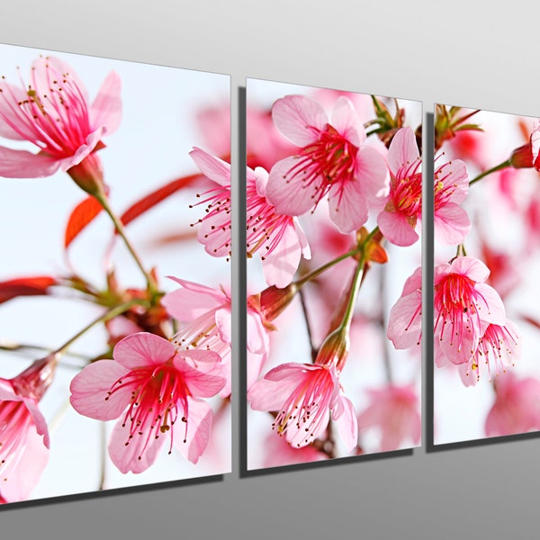 Pink Metal Flowers Etsy