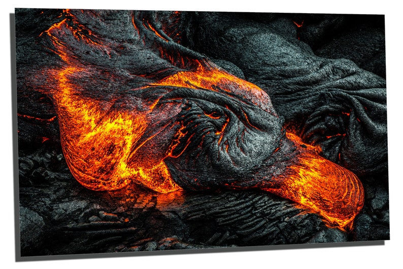 Metal Prints Lava Flow Wall Art Rocks Stones 3 Panel - Etsy