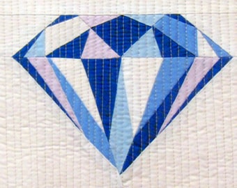 PDF Blue Diamond Quilt Block Pattern