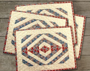 TEEPEE TRAILS Quilted Placemats Pattern