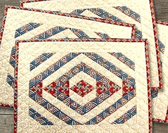 TEEPEE TRAILS Quilted Placemats Pattern