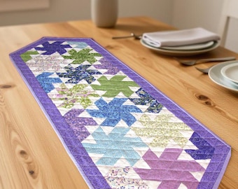 PDF Pinwheel Quilted Table Runner Pattern
