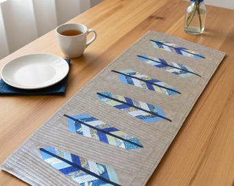 PDF Feather Table Runner  Quilted Pattern