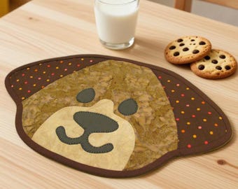 PDF Child's Puppy Animal Placemat Quilted Pattern