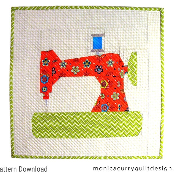 Sewing Machine Mini Quilt Etsy