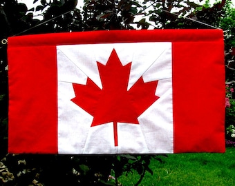 PDF Canadian Flag Banner Pattern | Foundation Paper Piecing
