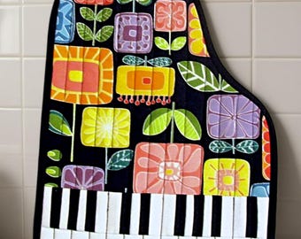 PDF Grand Piano Quilted Hot Pad / Trivet Pattern