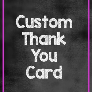 Tarjeta de agradecimiento personalizada/invitar