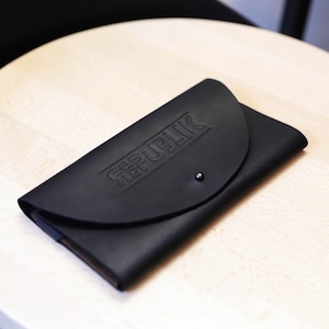 Apresentador de verificação de couro, suporte de verificação de café, suporte de conta de restaurante, apresentador de verificação de convidados, capa de talão de cheques de couro, livro de servidor personalizado