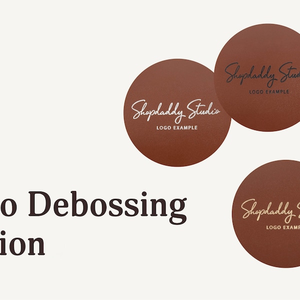 Logo debossing option