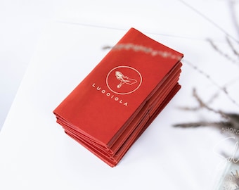 Custom Leather Check Presenter: Cafe Restaurant Bill Holder with Your Logo